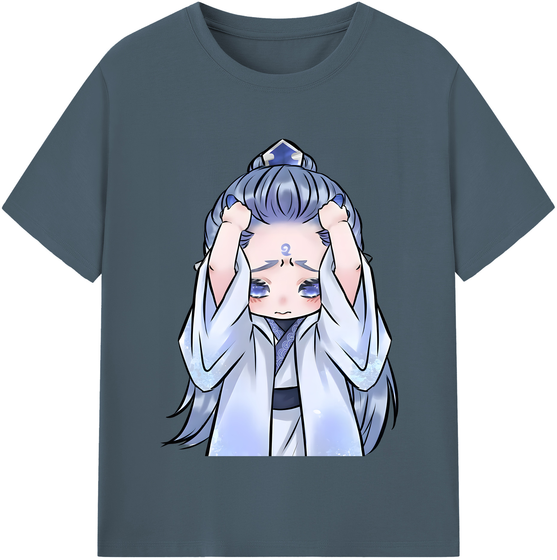 （画像用） Ne Zha 2 ナタ 魔童の大暴れ 綿100％半袖Tシャツ（フロントプリント）